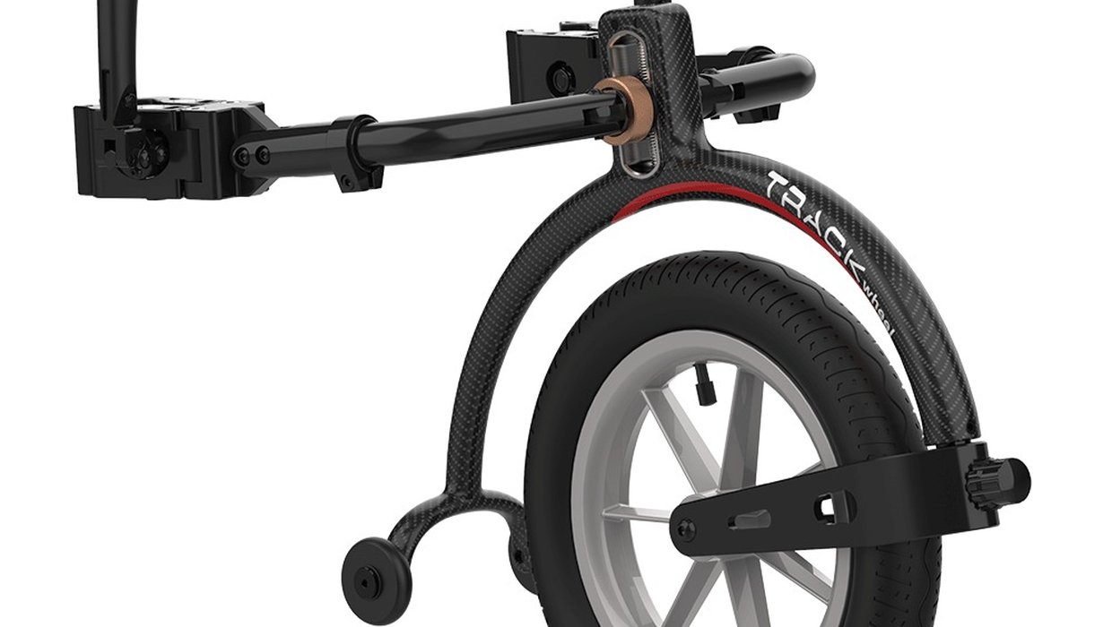 A black double arm trackweel