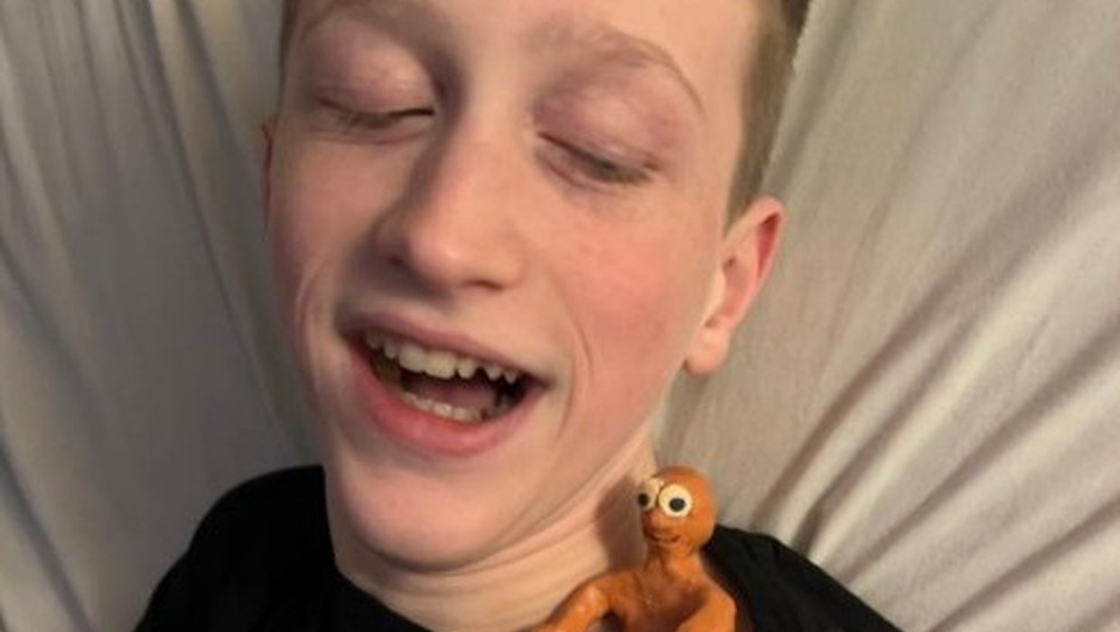 Ben Butler with Morph on his sholder