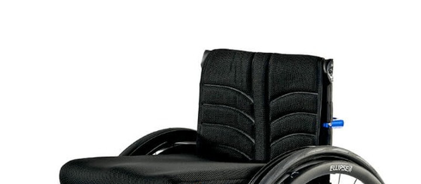 A blue and black Argon 2 manual wheelchair